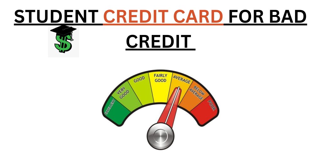 student credit card for bad credit